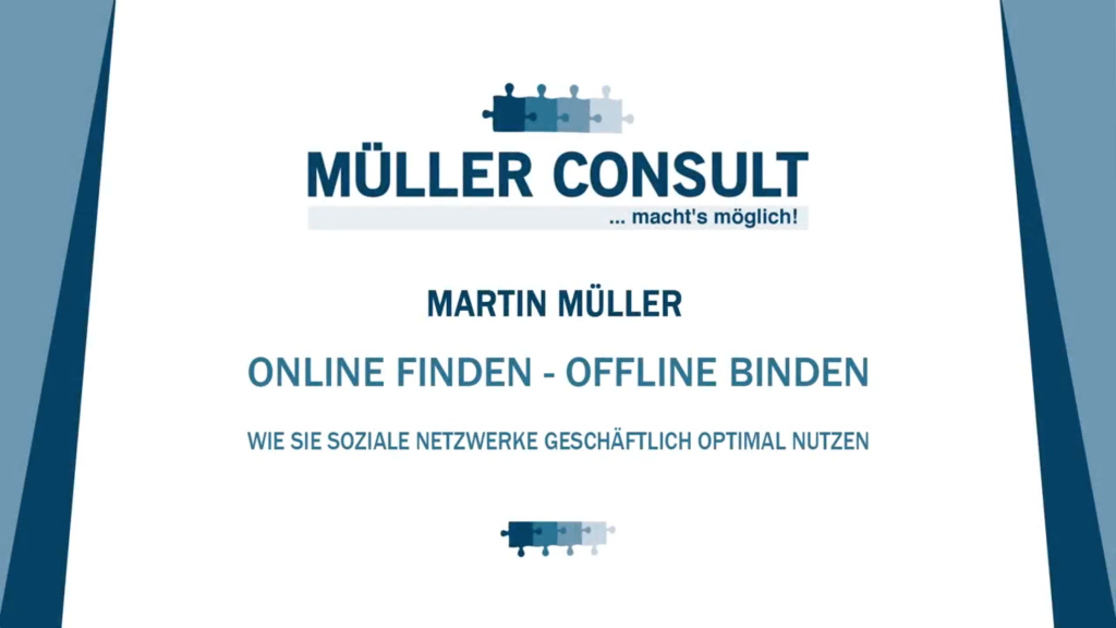 Martin Müller – Online finden, Offline binden! – Speaker’s Excellence (Kurzversion)